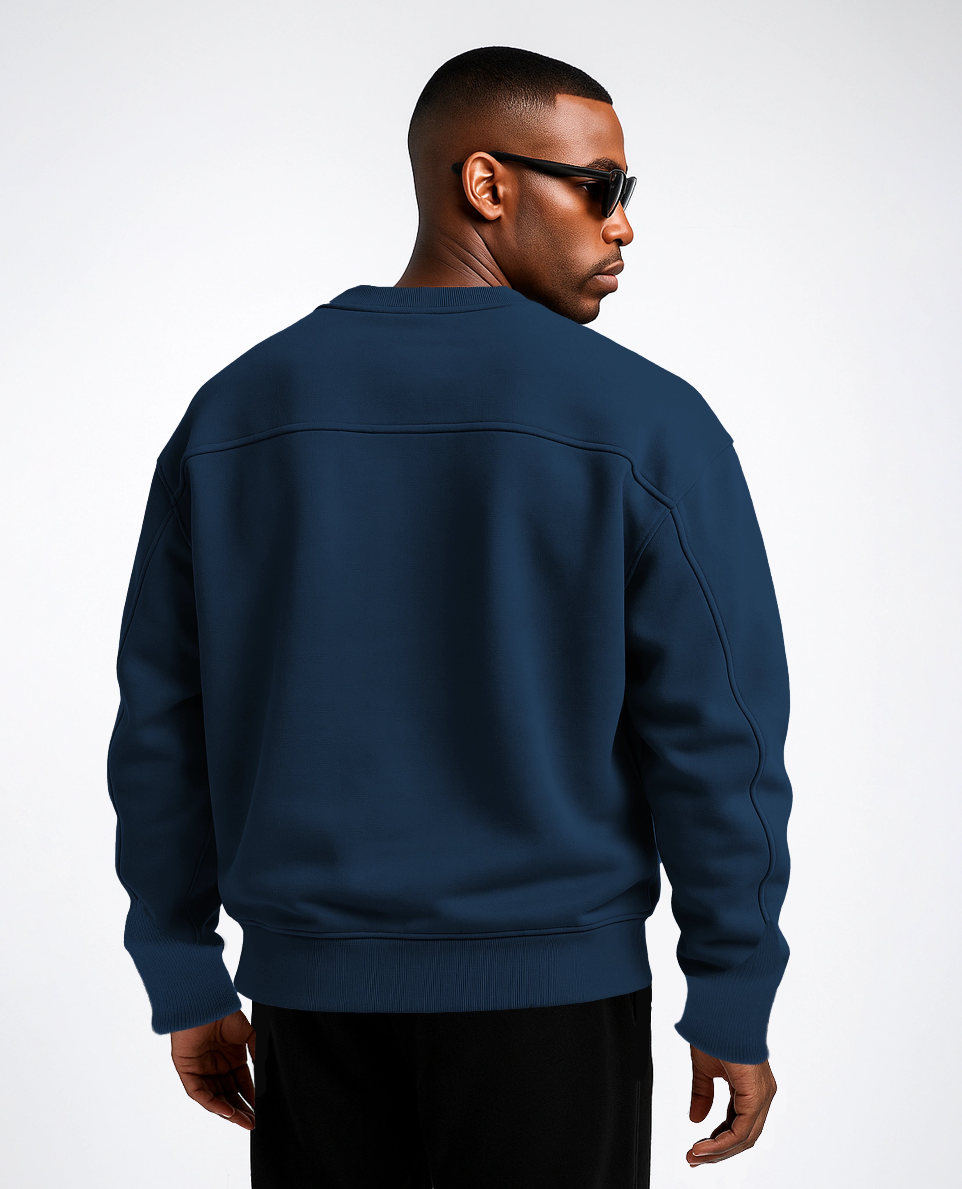Y31 Ultra Heavy Organic Long Sleeve Sweatshirt, Deep Navy