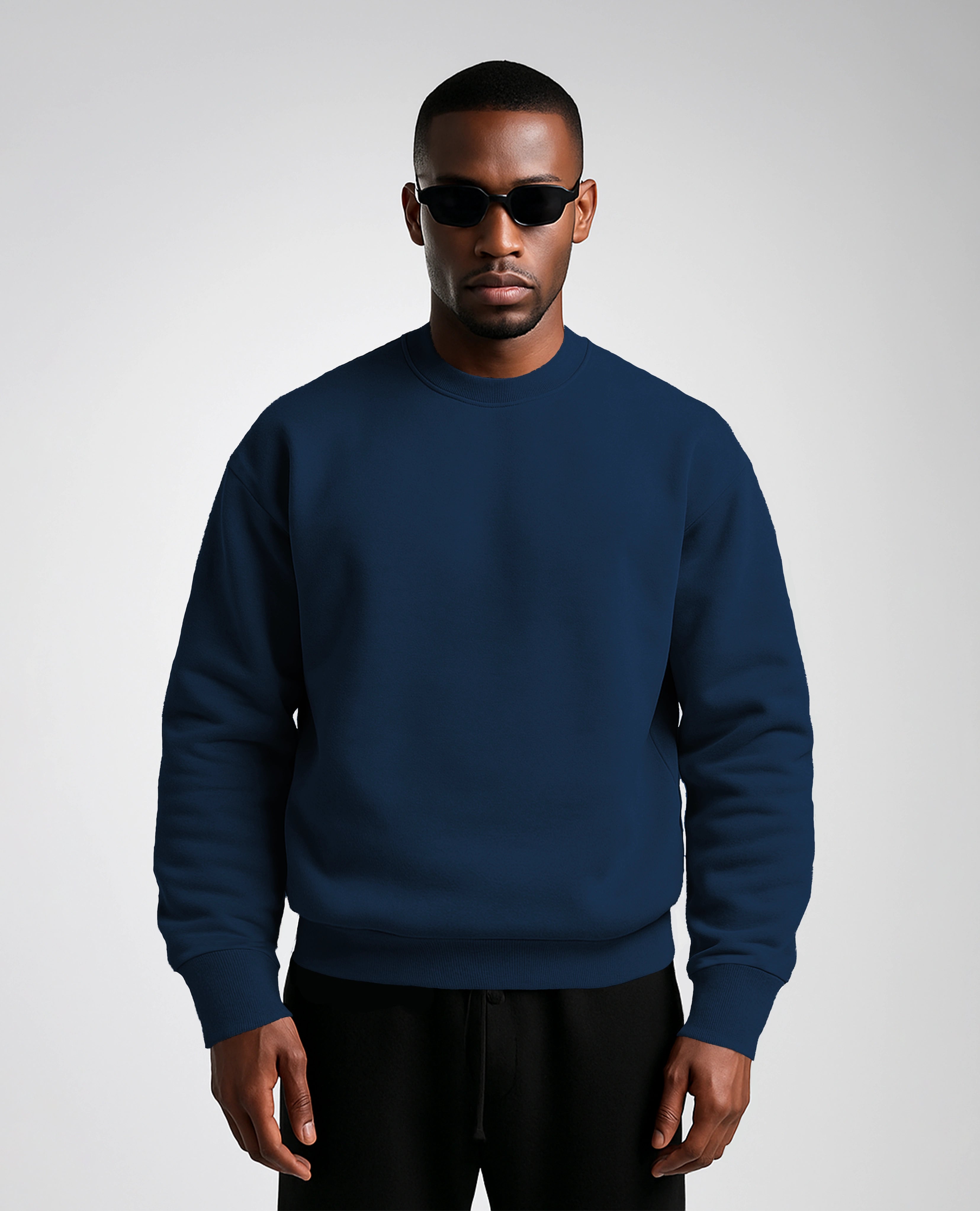 Y31 Ultra Heavy Organic Long Sleeve Sweatshirt, Deep Navy, Final Sale