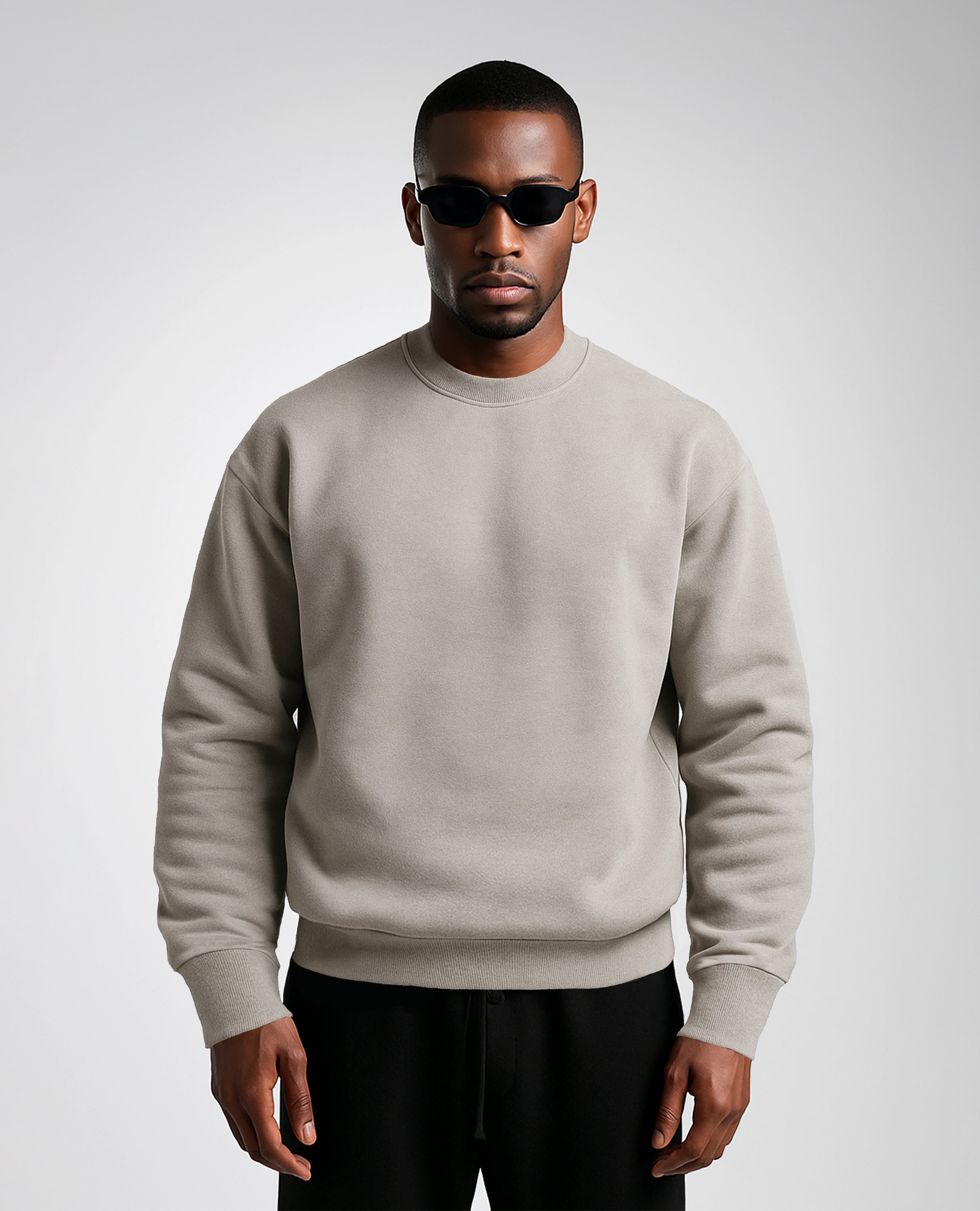 Y31 Ultra Heavy Organic Long Sleeve Sweatshirt, Smokey Taupe