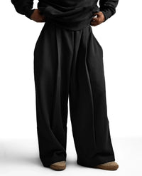 Y33 Pleated Baggy Organic Sweatpants - Midnight Black [Pre-order]