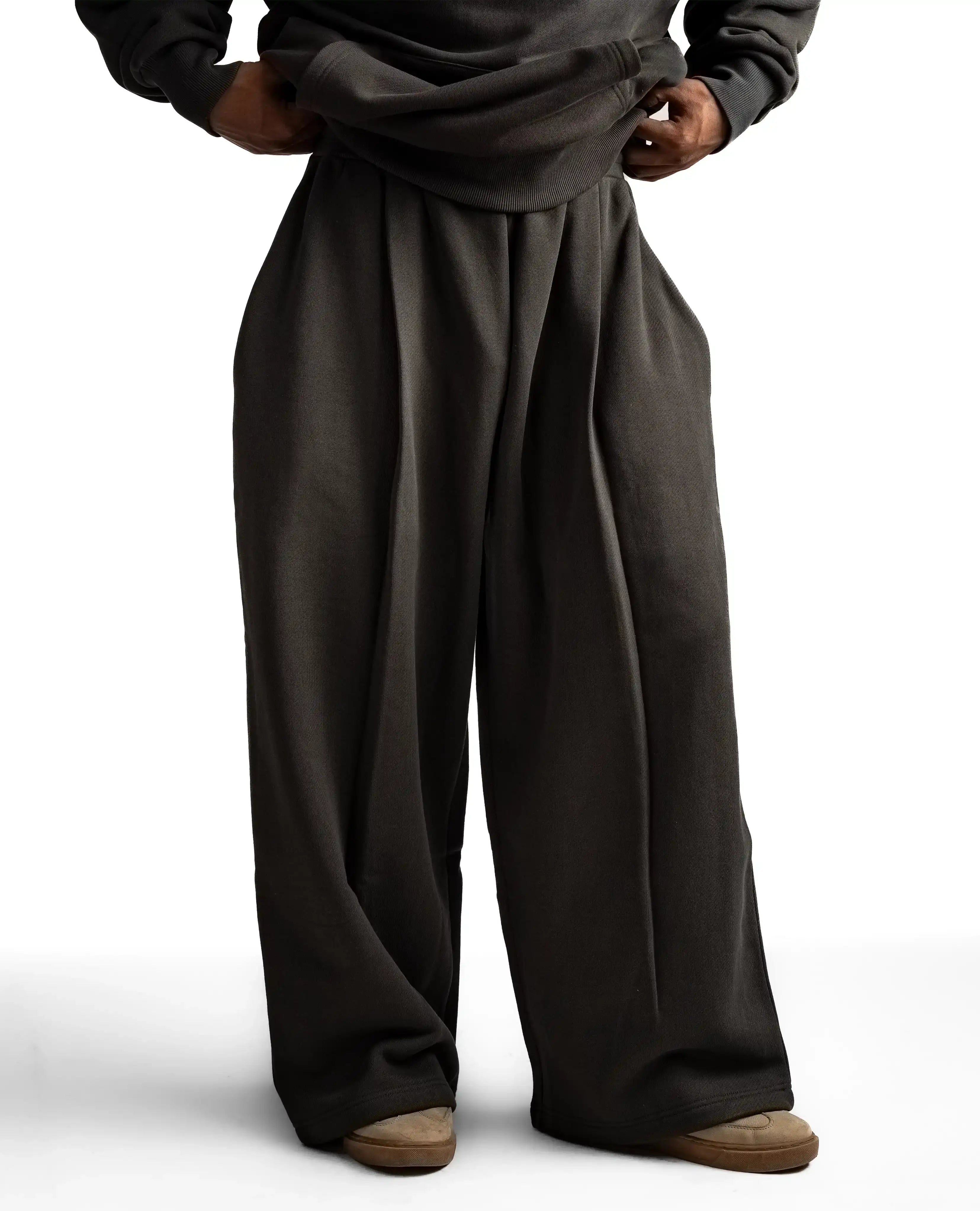 Y33 Pleated Baggy Organic Sweatpants - Volcanic Ash [Pre-order]