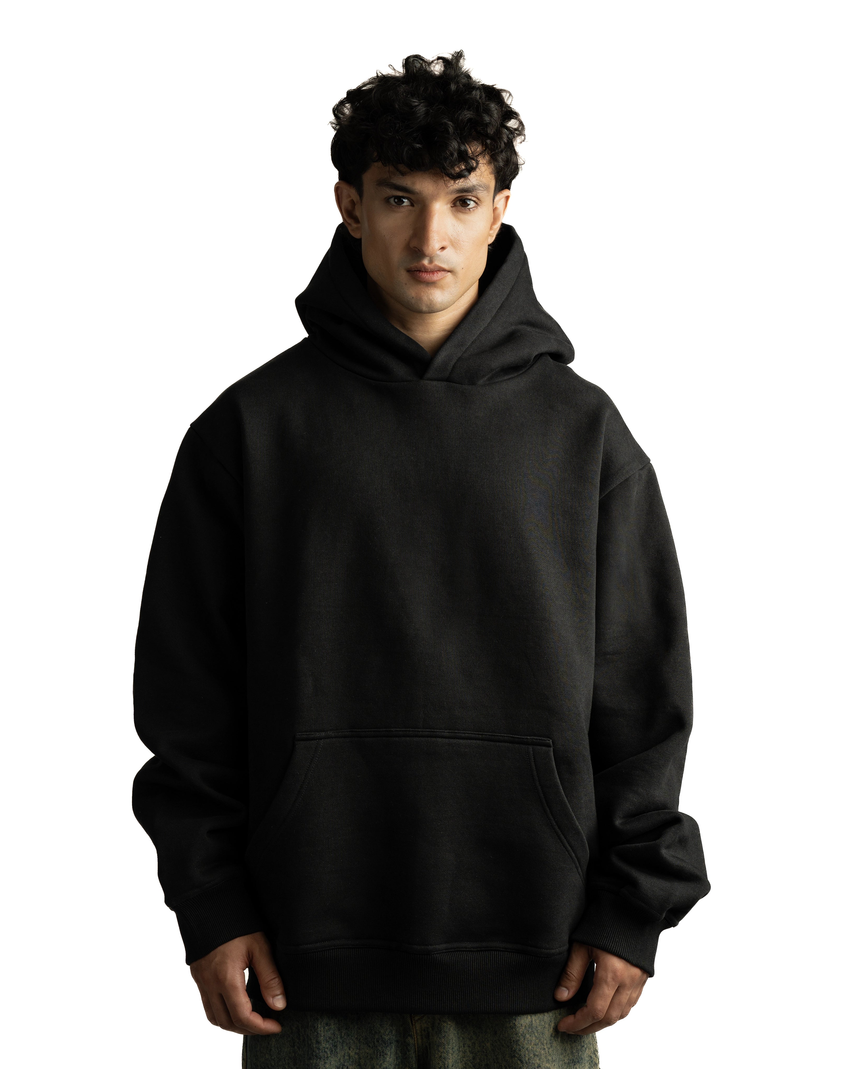 Z27 Standard Oversized Hoodie – Heavyweight 520GSM Organic Cotton, Black [Pre-order: October 21 delivery]