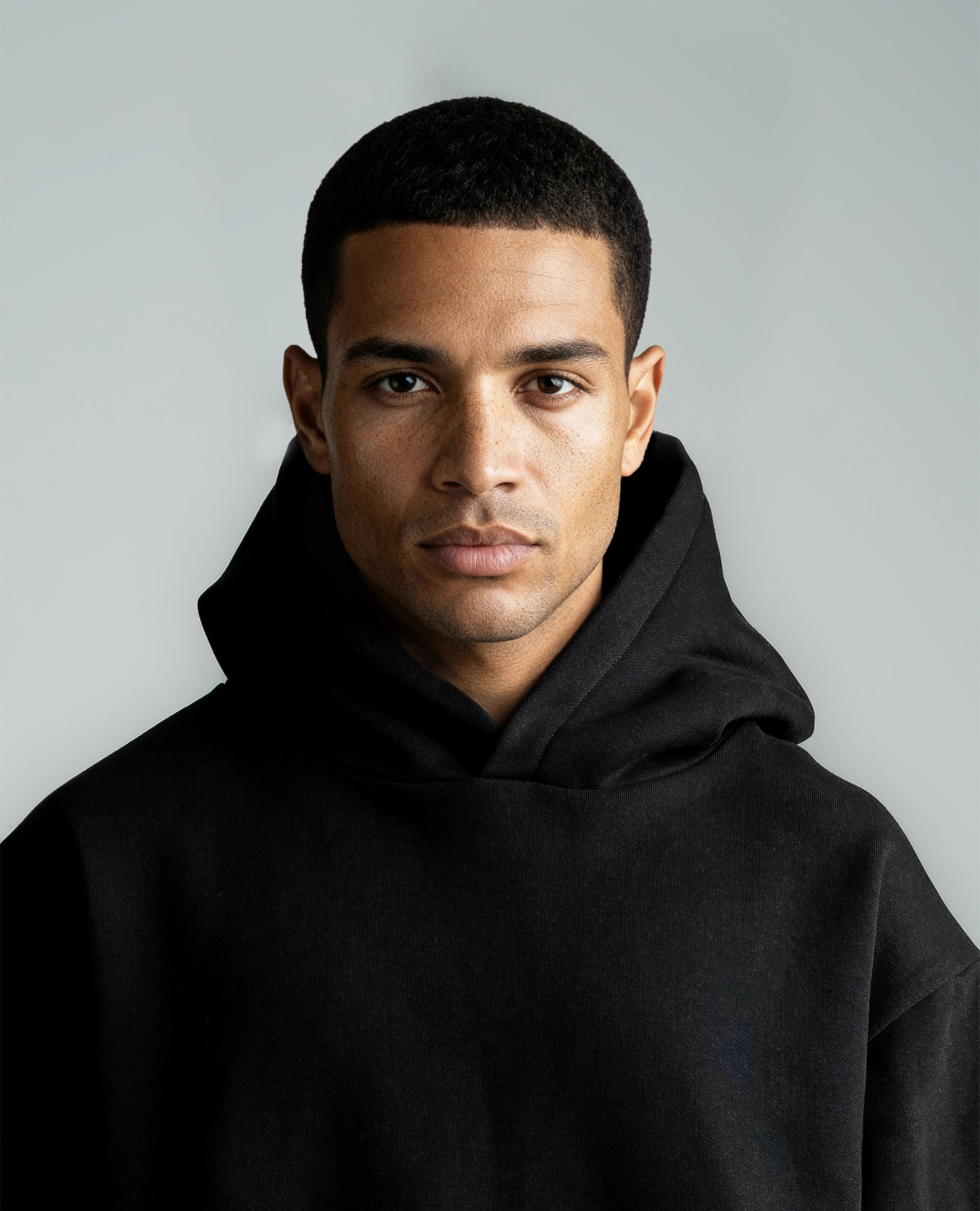 Z27 Standard Oversized Hoodie – Heavyweight 540GSM Organic Cotton, Black [In Stock]